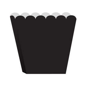 Treat or popcorn boxes Black