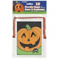 Halloween Packaging: Jack O Lantern and spider drawstring goody bags (15) Halloween