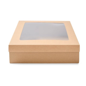 Grazing Box large square clear window pack of 2 boxes 30cm x 30cm x 8cm
