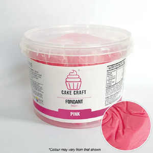 Valentines Icing: 1kg Cake Craft Fondant Pink