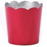 Valentines Cupcake Papers: Metallic petite straight sided cupcake papers Scarlet Red