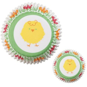 Easter Cupcake Papers: Easter Hop n Tweet mini baking cups cupcake papers