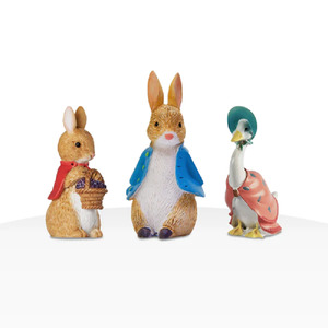 Easter Themed Toppers: Beatrix Potter™ Peter Rabbit™ Luxury Cake topper Set featuring Jemima and Flopsy