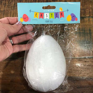 Easter Themed Toppers: Polystyrene foam dummy egg 13cm high