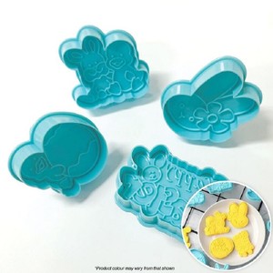 Easter Icing Cutters: Happy Easter Plunger cutter set of 4