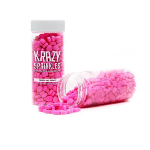 Pink Sprinkles: Pink Rose flower Sprinkles by Krazy Sprinkles