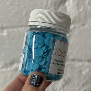 Blue sequins confetti sprinkles