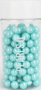 Blue Sprinkles: 7mm sugar pearls Pearl Blue 80g