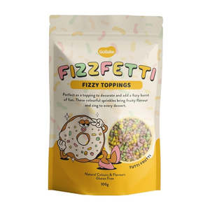 Fizzfetti Fizzy Toppings Sprinkles Tutti Frutti - 100G