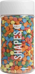 Rainbow Sprinkles: Rainbow confetti 5mm sprinkles by GoBake