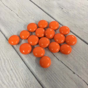 Orange Sprinkles: Chocolate drop gems buttons ORANGE