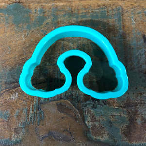 Unicorns Rainbow Cookie Cutters: Rainbow with clouds Quality plastic cookie cutter by Wilton