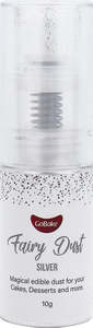 Edible fairy dust pump bottle Silver