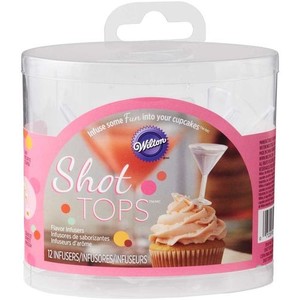 Shot Tops Martini Glass shaped flavour infusers for cupcakes