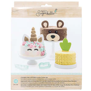Fun Partyware: Sweet Sugarbelle cake topper cookie cutter set for unicorn and fun animals