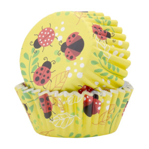 Foil Cupcake Papers: Ladybug Ladybird foiled lined standard cupcake papers