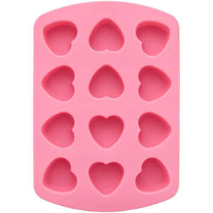 12 cavity silicone mould bite size hearts