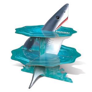 Sharks: Shark cupcake stand