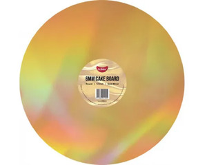 Irridescent mirror Gold cake board round 12 inch