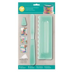 Watercolour cake decorating set