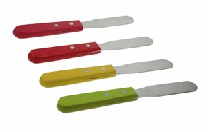 Scrapers And Spatulas: Coloured handle spatula straight Palette Knife