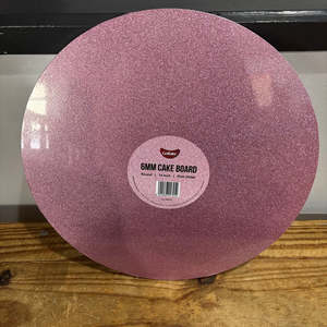 Glitter Pink cake board round 14 inch