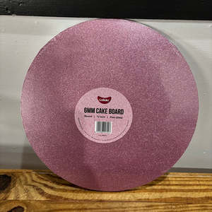 Glitter Pink cake board round 12 inch