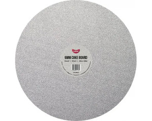 Glitter Silver cake board round 14 inch