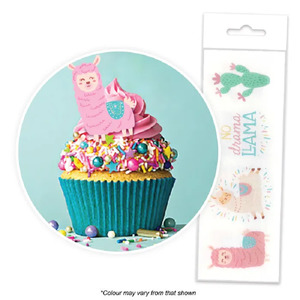 Wafer Paper Characters: No Drama Llama 16 cupcake wafer paper cupcake toppers