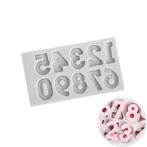 Universal Serif font Numbers silicone mould