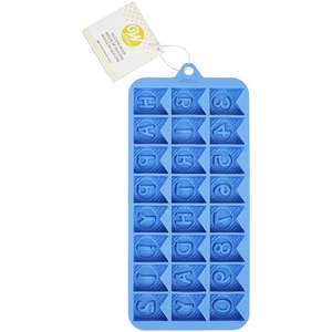Silicone Alphabet Number Moulds: Silicone chocolate or candy mould Happy Birthday and Number Pennant Bunting