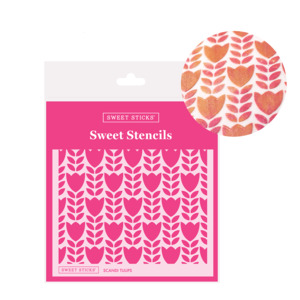 Scandi Tulips Stencil by Sweet Sticks