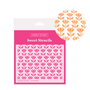 Floral Stencils: Bollywood Stencil by Sweet Sticks