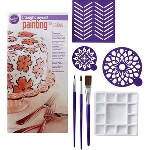 Everything Else Stencils: I Taught Myself painting on cakes