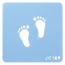 Footprints stencil