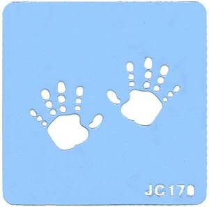 Handprints stencil