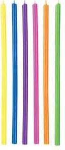 Long Candles: Long Wilton multi colour candles