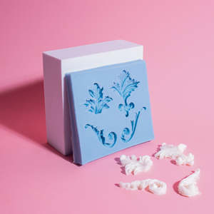All: Flourish baroque scrolls silicone mould