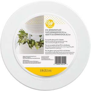 Separator plate (decorator preffered) Smooth edge Round 6 inch