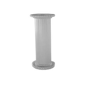 Silver 3 inch pillars set 4