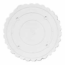 Dowels Pillars Supports: Separator plate (decorator preferred) Scalloped Round 9 inch