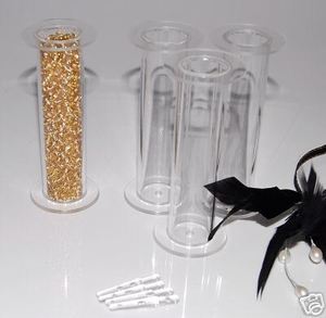 Fillable Pillars 15cm Clear fill with your own colour