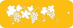 Floral Stencils: Grapevine stencil Grapes & leaves