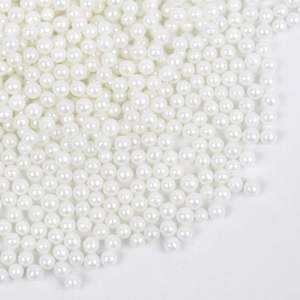 4mm sugar pearls Pearl White 80g