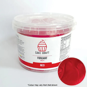 1kg Cake Craft Fondant Red
