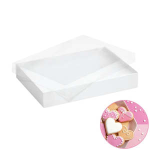 Clear Lid Box for cookies Medium Rectangle Single Box only