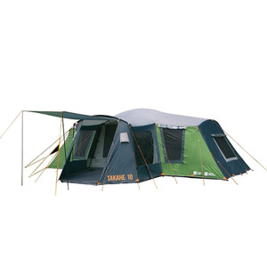Takahe 10 Family Tent With 3 Rooms & Height For Bunks Kiwi Camping