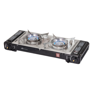 Portable Butane Gas Stove With Double Burners Kiwi Camping
