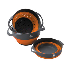 Products: Collapsible Bowl and Colander Set Kiwi Camping NZ