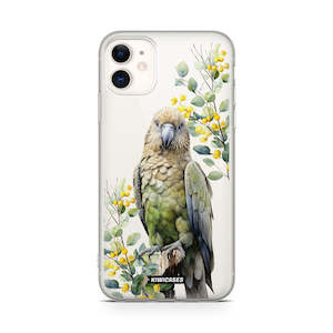 Clear Cases: Kea on a branch - iPhone 11